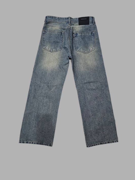 Vintage Acid Wash Baggy Jeans – Wide Leg Streetwear Denim