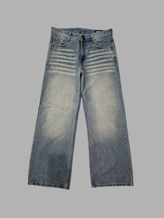 Vintage Acid Wash Baggy Jeans – Wide Leg Streetwear Denim
